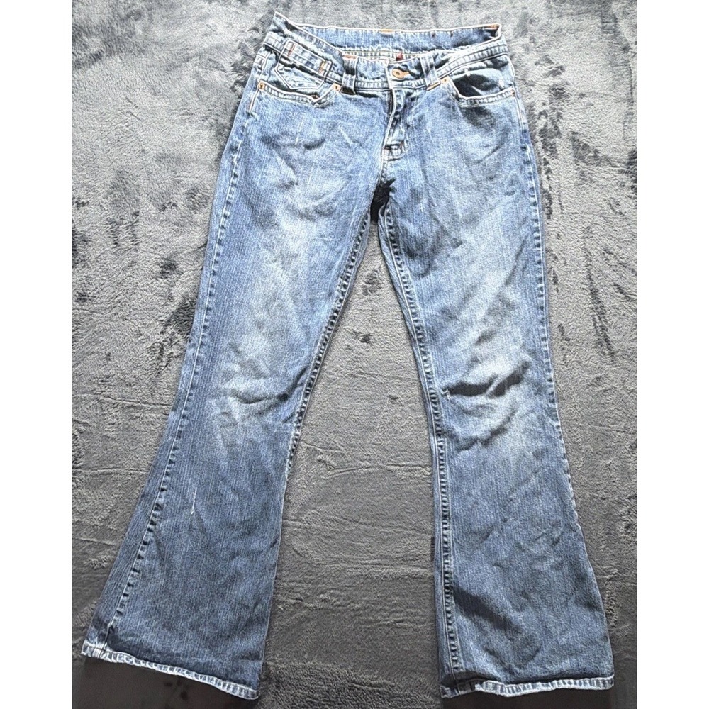 Vintage Bongo Y2K Let Me B Flared Bell Bottom Jeans Women's 11 Stretch 22x30